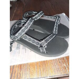 New Men's 8 Black Grey Pulltop Cloud Walk Jolin Summer Sandals Beach Sho…